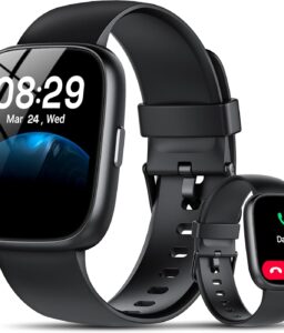 Smart Watch with Alexa Built-in, 1.83" HD Touchscreen Fitness Tracker with Bluetooth Calling, Fitness Watch with Heart Rate/Sleep Monitor, 120+ Sports Modes, IP68 Waterproof Smartwatch for Android iOS